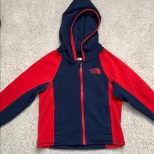 North Face thin fleece zip jacket